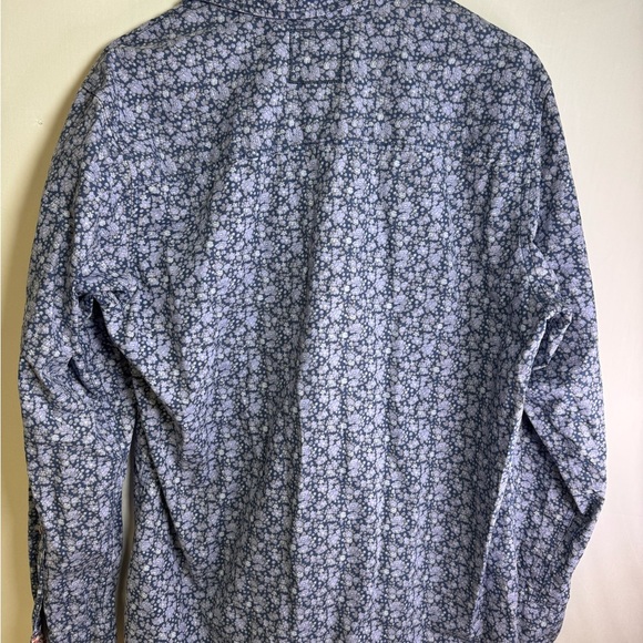 Rolling Stones RIFF Blue Floral button up shirt - Picture 2 of 9